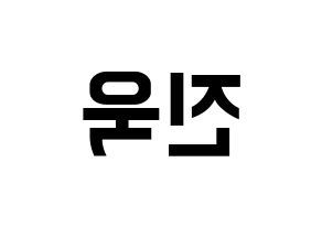 KPOP UP10TION(업텐션、アップテンション) 진후 (ジヌ) k-pop アイドル名前 ファンサボード 型紙 左右反転