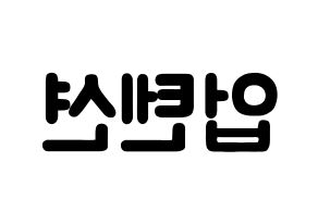 KPOP歌手 UP10TION(업텐션、アップテンション) 応援ボード型紙、うちわ型紙　韓国語/ハングル文字 左右反転