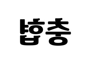 KPOP VAV(브이에이브이、ブイエイブイ) 바론 (バロン) コンサート用　応援ボード・うちわ　韓国語/ハングル文字型紙 左右反転