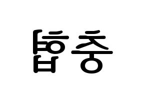 KPOP VAV(브이에이브이、ブイエイブイ) 바론 (バロン) プリント用応援ボード型紙、うちわ型紙　韓国語/ハングル文字型紙 左右反転