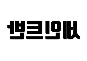 KPOP VAV(브이에이브이、ブイエイブイ) 세인트반 (セイントバン) コンサート用　応援ボード・うちわ　韓国語/ハングル文字型紙 左右反転