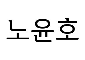 KPOP VAV(브이에이브이、ブイエイブイ) 에이노 (エイノ) プリント用応援ボード型紙、うちわ型紙　韓国語/ハングル文字型紙 通常