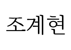 KPOP VERIVERY(베리베리、ベリーベリー) 계현 (ケヒョン) 応援ボード・うちわ　韓国語/ハングル文字型紙 通常