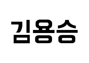 KPOP VERIVERY(베리베리、ベリーベリー) 용승 (ヨンスン) k-pop アイドル名前 ファンサボード 型紙 通常
