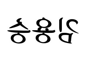 KPOP VERIVERY(베리베리、ベリーベリー) 용승 (ヨンスン) k-pop 応援ボード メッセージ 型紙 左右反転