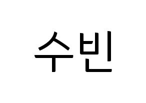 KPOP VICTON(빅톤、ビクトン) 정수빈 (チョン・スビン) コンサート用　応援ボード・うちわ　韓国語/ハングル文字型紙 通常