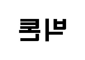 KPOP歌手 VICTON(빅톤、ビクトン) 応援ボード型紙、うちわ型紙　韓国語/ハングル文字 左右反転