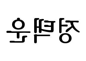 KPOP VIXX(빅스、ヴィックス) 레오 (レオ) プリント用応援ボード型紙、うちわ型紙　韓国語/ハングル文字型紙 左右反転