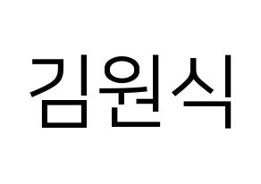 KPOP VIXX(빅스、ヴィックス) 라비 (ラビ) プリント用応援ボード型紙、うちわ型紙　韓国語/ハングル文字型紙 通常