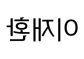 KPOP VIXX(빅스、ヴィックス) 켄 (ケン) プリント用応援ボード型紙、うちわ型紙　韓国語/ハングル文字型紙 左右反転