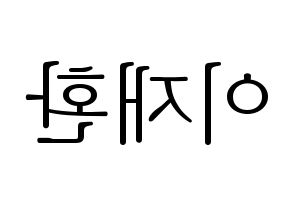 KPOP VIXX(빅스、ヴィックス) 켄 (ケン) 応援ボード・うちわ　韓国語/ハングル文字型紙 左右反転