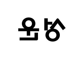 KPOP Wanna One(워너원、ワナワン) 하성운 (ハ・ソンウン, ハ・ソンウン) 応援ボード、うちわ無料型紙、応援グッズ 左右反転