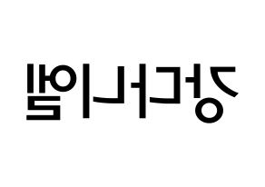 KPOP Wanna One(워너원、ワナワン) 강다니엘 (カン・ダニエル, カン・ダニエル) 無料サイン会用、イベント会用応援ボード型紙 左右反転