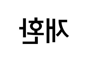 KPOP Wanna One(워너원、ワナワン) 김재환 (キム・ジェファン, キム・ジェファン) 無料サイン会用、イベント会用応援ボード型紙 左右反転