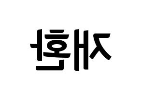 KPOP Wanna One(워너원、ワナワン) 김재환 (キム・ジェファン) k-pop アイドル名前 ファンサボード 型紙 左右反転