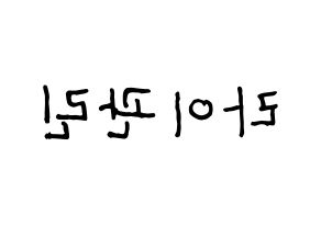 KPOP Wanna One(워너원、ワナワン) 라이관린 (ライ・グァンリン) k-pop アイドル名前 ファンサボード 型紙 左右反転