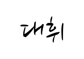 KPOP Wanna One(워너원、ワナワン) 이대휘 (イ・デフィ) k-pop 応援ボード メッセージ 型紙 通常