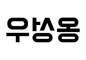KPOP Wanna One(워너원、ワナワン) 옹성우 (オン・ソンウ) 名前 応援ボード 作り方 左右反転