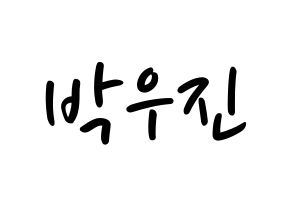 KPOP Wanna One(워너원、ワナワン) 박우진 (パク・ウジン) 応援ボード ハングル 型紙  通常