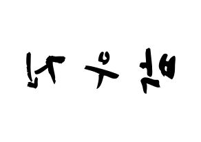 KPOP Wanna One(워너원、ワナワン) 박우진 (パク・ウジン, パク・ウジン) 応援ボード、うちわ無料型紙、応援グッズ 左右反転