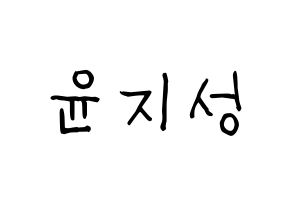KPOP Wanna One(워너원、ワナワン) 윤지성 (ユン・ジソン) 名前 応援ボード 作り方 通常