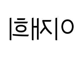 KPOP Weeekly(위클리、ウィクリー) 이재희 (イ・ジェヒ) コンサート用　応援ボード・うちわ　韓国語/ハングル文字型紙 左右反転