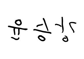 KPOP WINNER(위너、ウィナー) 강승윤 (カン・スンユン, カン・スンユン) k-pop アイドル名前　ボード 言葉 左右反転