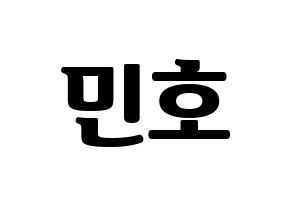 KPOP WINNER(위너、ウィナー) 송민호 (ソン・ミンホ) コンサート用　応援ボード・うちわ　韓国語/ハングル文字型紙 通常