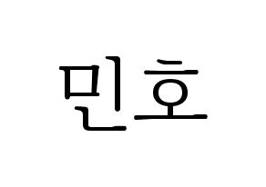 KPOP WINNER(위너、ウィナー) 송민호 (ソン・ミンホ) 応援ボード・うちわ　韓国語/ハングル文字型紙 通常