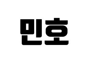 KPOP WINNER(위너、ウィナー) 송민호 (ソン・ミンホ) コンサート用　応援ボード・うちわ　韓国語/ハングル文字型紙 通常