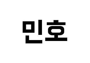 KPOP WINNER(위너、ウィナー) 송민호 (ソン・ミンホ) k-pop アイドル名前 ファンサボード 型紙 通常
