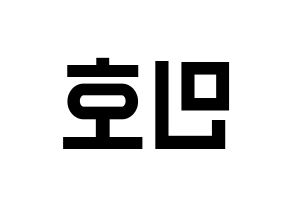 KPOP WINNER(위너、ウィナー) 송민호 (ソン・ミンホ) 名前 応援ボード 作り方 左右反転