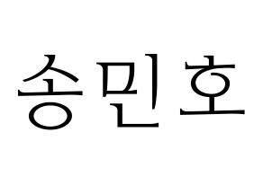 KPOP WINNER(위너、ウィナー) 송민호 (ソン・ミンホ) 応援ボード・うちわ　韓国語/ハングル文字型紙 通常