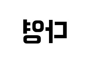 KPOP WJSN(우주소녀、宇宙少女) 다영 (ダヨン) k-pop アイドル名前 ファンサボード 型紙 左右反転