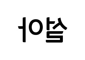 KPOP WJSN(우주소녀、宇宙少女) 설아 (ソラ) k-pop アイドル名前 ファンサボード 型紙 左右反転
