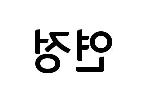 KPOP WJSN(우주소녀、宇宙少女) 연정 (ヨンジョン) k-pop アイドル名前 ファンサボード 型紙 左右反転