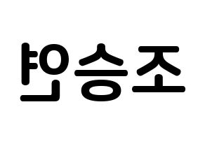 KPOP X1(엑스원、エックスワン) 조승연 (チョ・スンヨン, チョ・スンヨン) k-pop アイドル名前　ボード 言葉 左右反転