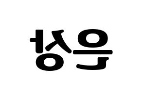 KPOP X1(엑스원、エックスワン) 이은상 (イ・ウンサン) コンサート用　応援ボード・うちわ　韓国語/ハングル文字型紙 左右反転