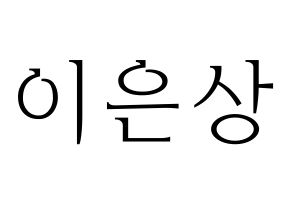 KPOP X1(엑스원、エックスワン) 이은상 (イ・ウンサン) 応援ボード・うちわ　韓国語/ハングル文字型紙 通常