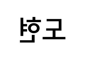 KPOP X1(엑스원、エックスワン) 남도현 (ナム・ドヒョン, ナム・ドヒョン) 無料サイン会用、イベント会用応援ボード型紙 左右反転