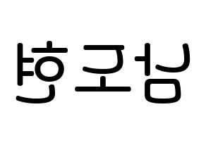 KPOP X1(엑스원、エックスワン) 남도현 (ナム・ドヒョン, ナム・ドヒョン) 無料サイン会用、イベント会用応援ボード型紙 左右反転