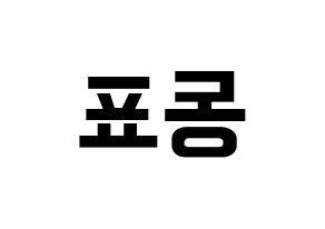 KPOP X1(엑스원、エックスワン) 손동표 (ソン・ドンピョ) k-pop アイドル名前 ファンサボード 型紙 左右反転