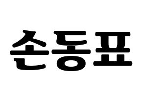 KPOP X1(엑스원、エックスワン) 손동표 (ソン・ドンピョ) コンサート用　応援ボード・うちわ　韓国語/ハングル文字型紙 通常