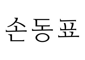 KPOP X1(엑스원、エックスワン) 손동표 (ソン・ドンピョ) 応援ボード・うちわ　韓国語/ハングル文字型紙 通常