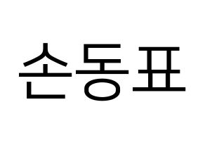 KPOP X1(엑스원、エックスワン) 손동표 (ソン・ドンピョ) プリント用応援ボード型紙、うちわ型紙　韓国語/ハングル文字型紙 通常